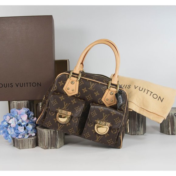 *SOLD* Louis Vuitton Monogram Manhattan PM Satchel - Picture 1 of 12
